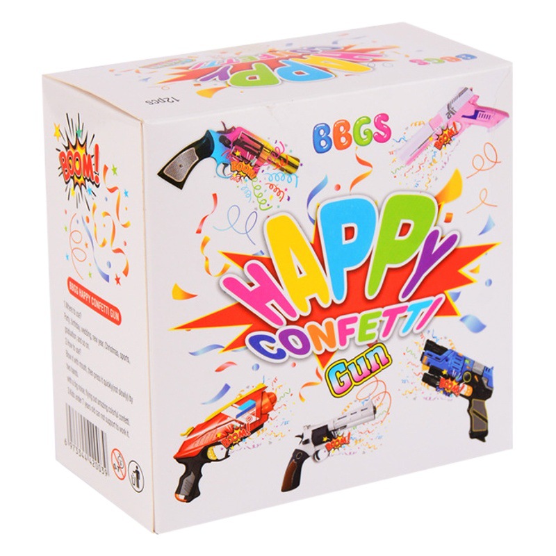 Pistola de fuegos artificiales de mano globo inflable pistola fiesta apertura atmósfera accesorios boda spray tubo saludo pistola oro rosa lentejuelas