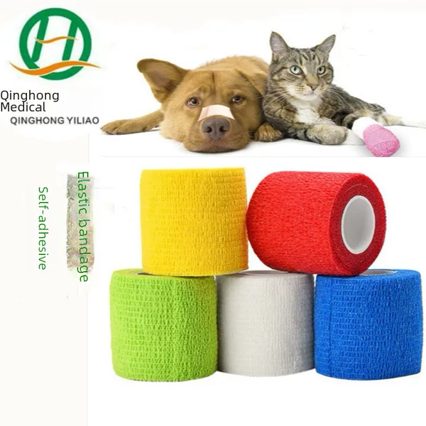Racquet Handle Bandage Non-Slip Finger Protection Bandage Pet Tattoo Self-Adhesive Elastic Sports Protective Bandage Manufacturer Wholesale