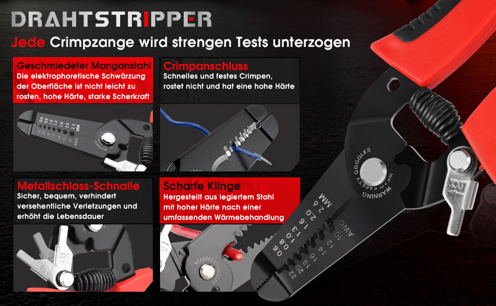 Crimpzange 0.08-16mm² Set