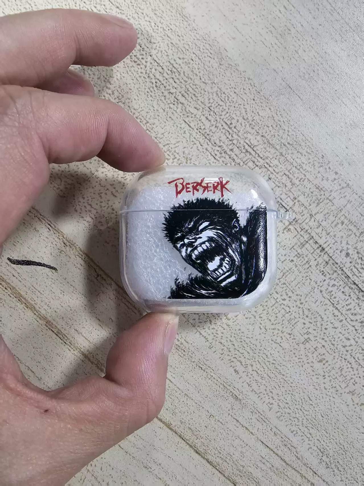 Защитный чехол (Apple) для AirPods — прозрачный чехол с карабином, совместим с AirPods 1/2/3 и Pro