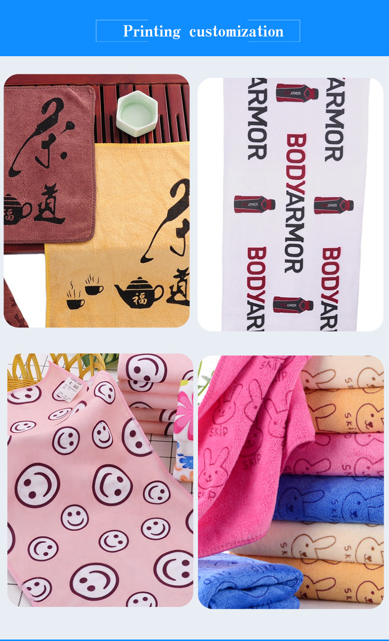 Ultrafine Fiber Towel Dış Ticaret Çapraz Sınır Araba Yıkama Havlusu 250gsm 30*40cm Mutfak Ev Kullanımı Havlusu Örgü Polyester