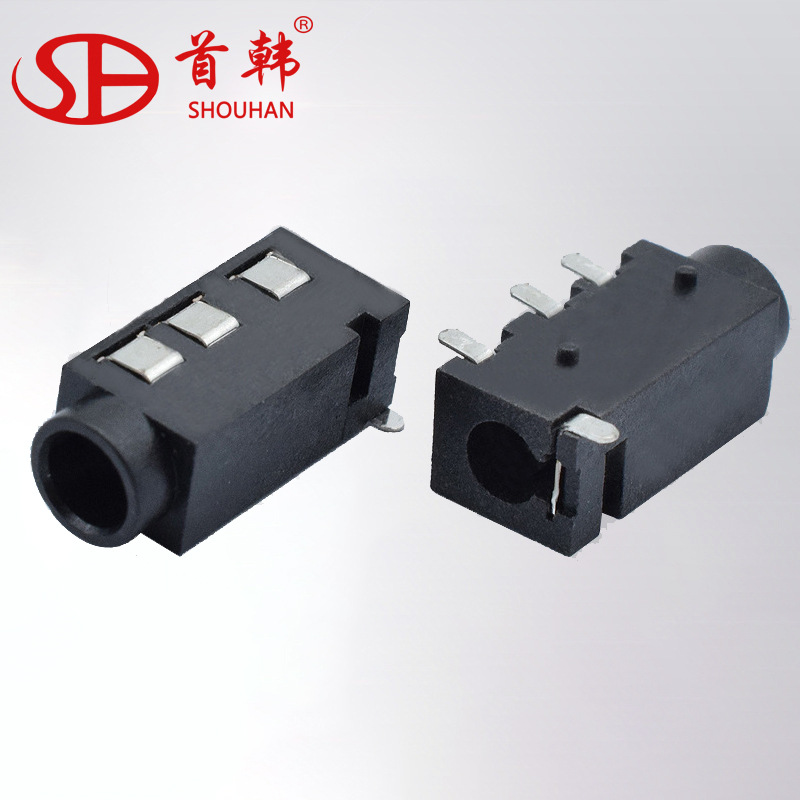 Manufactor supply Insert card Sound Box pj320d audio frequency Dual channel 3.5mm Female Patch headset socket