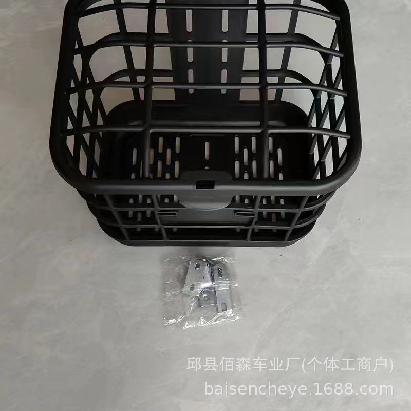 Rear bike basket, front frame, bike basket, extra-large capacity, heavy-duty, extra-large electric bike rear storage box