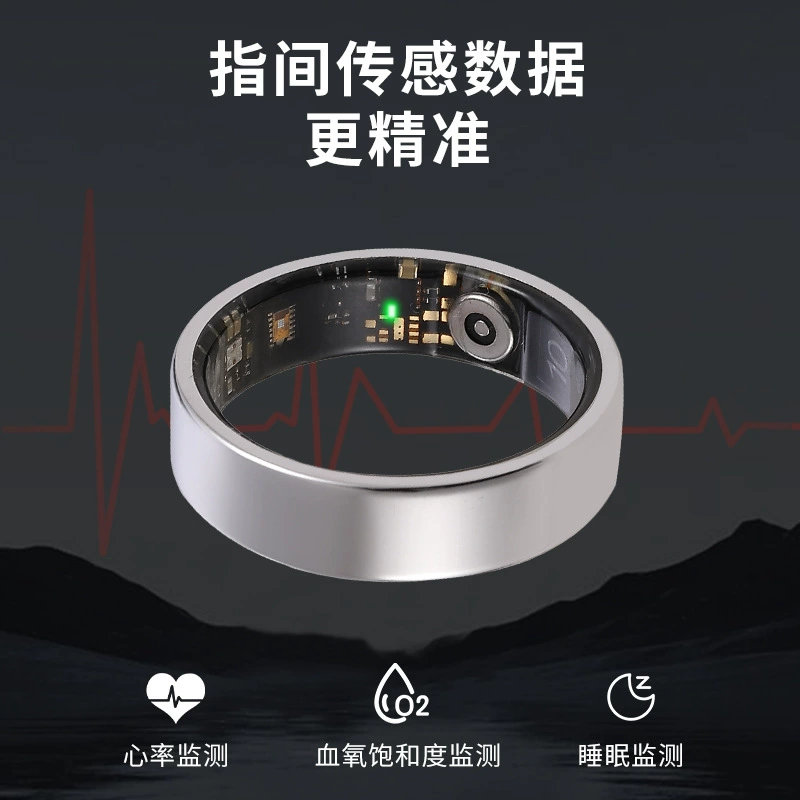 Emotional waterproof smart ring, tracks heartbeat, monitors oxygen level, R03 model, bluetooth