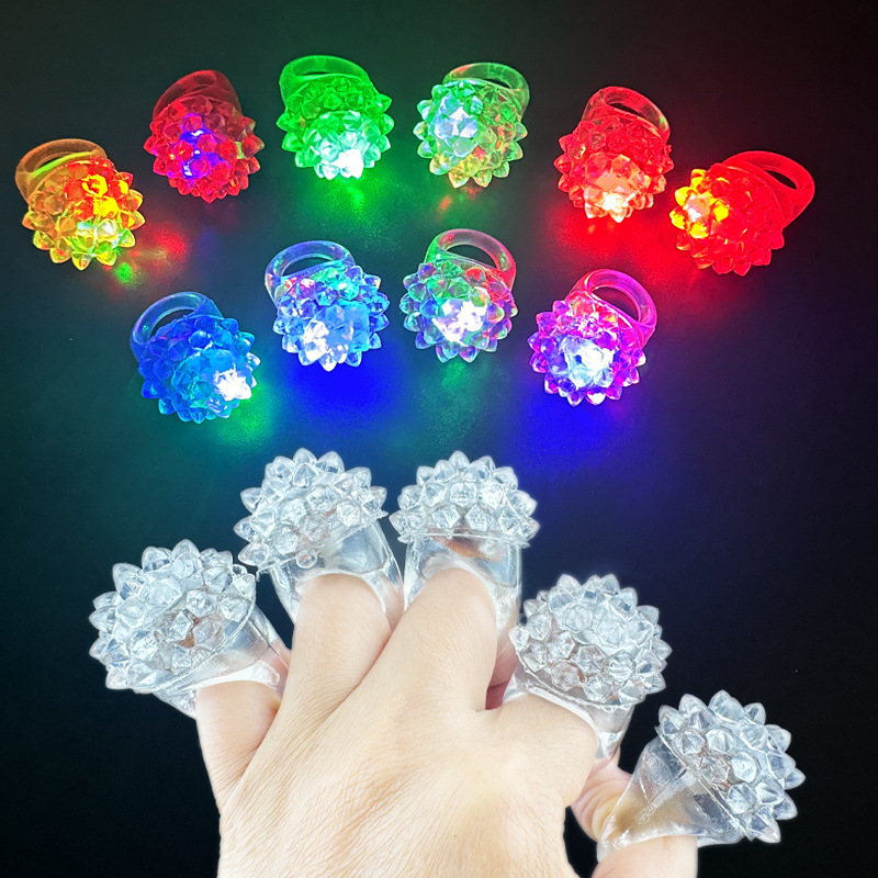 発光イチゴリングライトバー子供のおもちゃクロスボーダーアマゾン小さなギフト LED 蛍光ソフトフィンガーライト|undefined