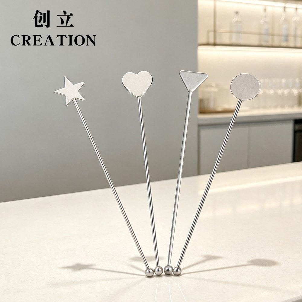 Coffee mixing stick stainless steel