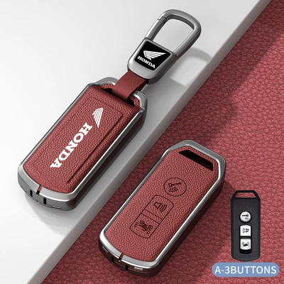 Sensor Key Cover Ns125La Foshan: Car key bag - standard-model-a-volcano-red-zinc-alloy-shell-car-logo-square-buckle