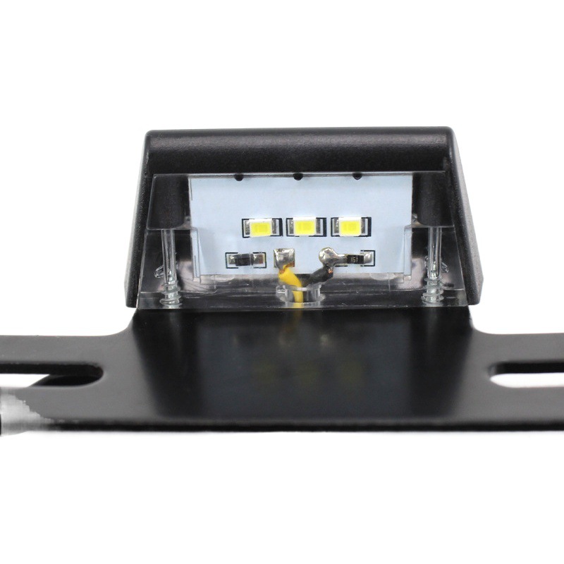 Accesorios de modificación de motocicleta Luz de matrícula LED Soporte de luz de matrícula Soporte de matrícula