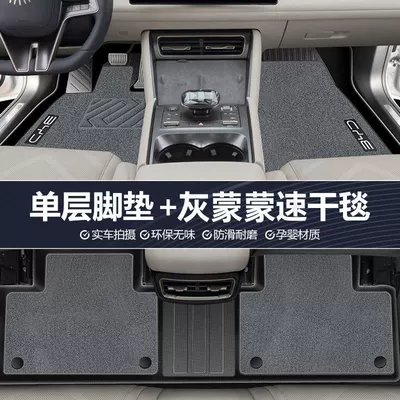 Tpe Full Surround Car Floor Mat – Ayaqaltılar (Kovriklər) - suitable-for-2024-modelbyd-qin-l-dmi-grey-quick-drying-barefoot-carpet-double-layer-foot-pads
