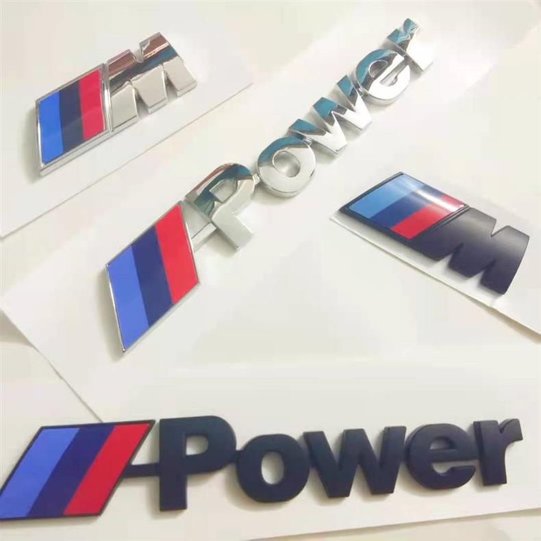 Suitable for BMW Mpower tail emblems, new 3 Series, 5 Series, 7 Series, X1, X3, X4, X5, and X6 models; used for modifying and adding M emblems to cars