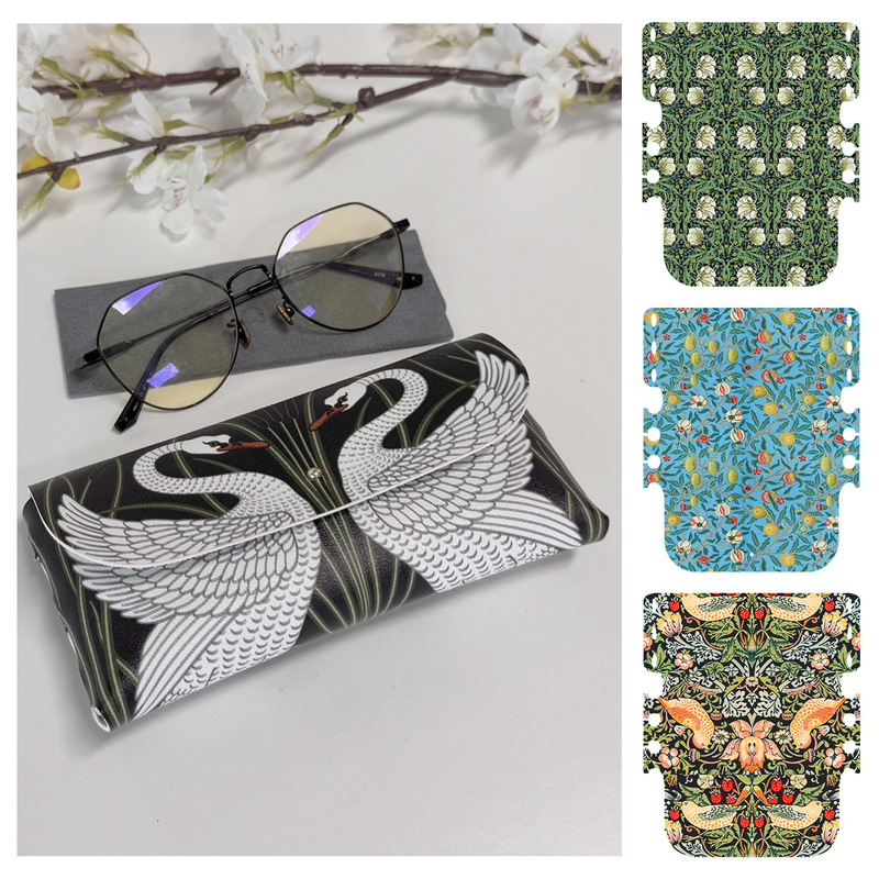 Funlife2025 New Products, a Variety of Optional Leather Glasses Cases, Non-Slip Inner DIY Portable Glasses Cases Pgyjh