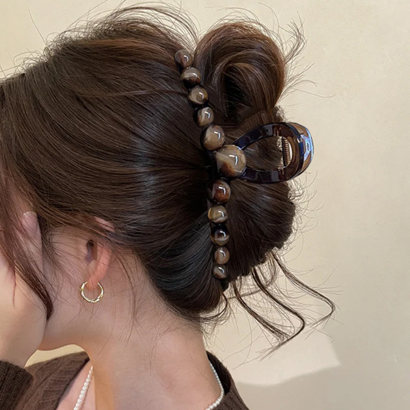 1#앰버 그라데이션 볼 클립 13cm