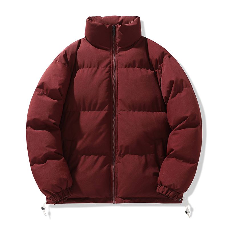 Transfronterizo 2024 algodón grueso hombre y mujer casuales de color sólido collar suelto pareja de algodón chaqueta fábrica de lote