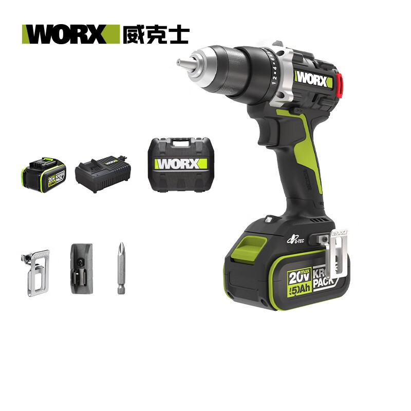 WIX 20V taladro sin escobillas WU193 batería de litio taladro de pistola taladro eléctrico herramienta eléctrica WU193.9