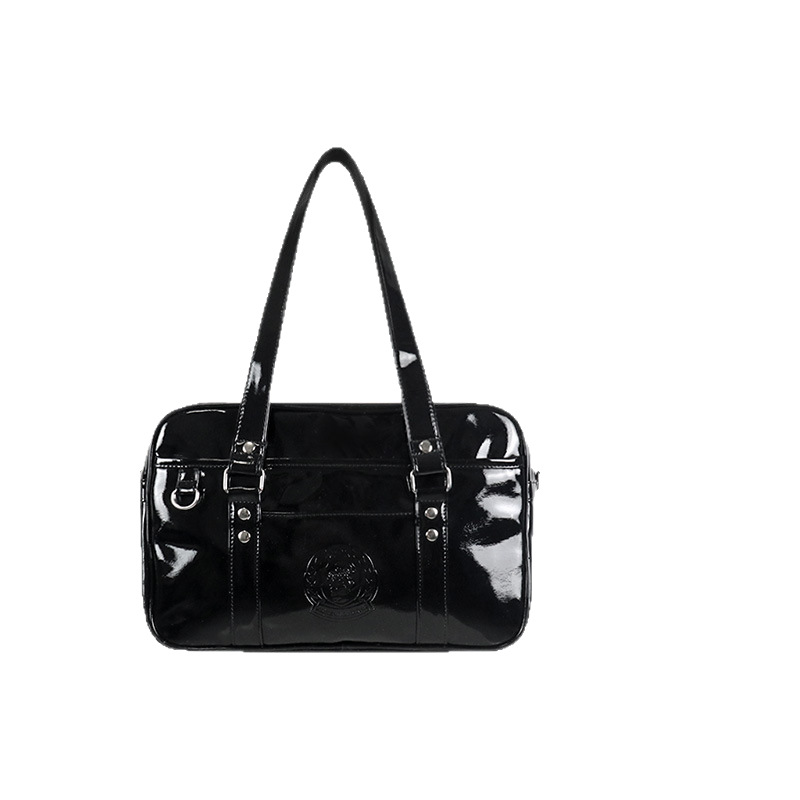PU Leather Women's Bag Japanese School Style JK Uniform Handbag Student Schoolbag Shoulder Bag Laptop Travel Bag - Thumbnail 5