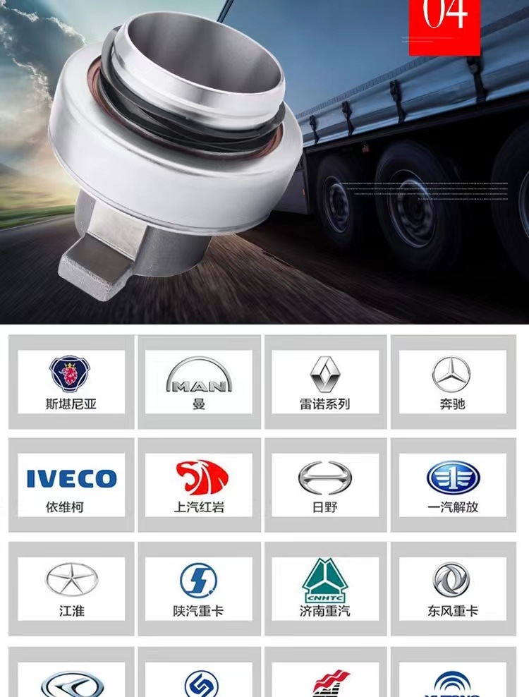 Heavy truck hub maintenance-free bearing unit rear BTH-0087 BTH-0068 front wheel 0074 original accessories
