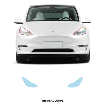 Car paint protective film: Car Paint Mask Protective Film - a-pair-of-tpu-membranes-for-headlights-imported-tpu-film-special-car-cutting