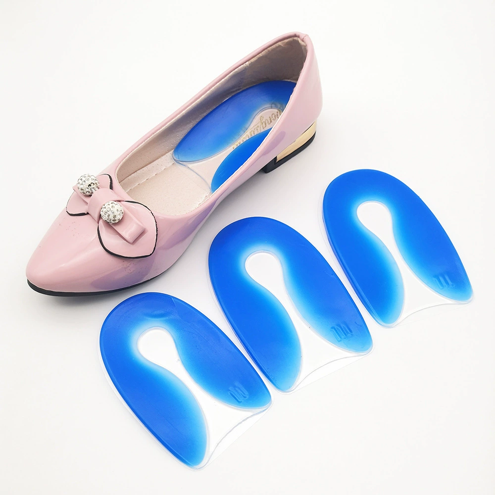 Силиконовая подушка для пятки U-образная мягкая прокладка для обезболивателей Подушка для пятки Антишлифовальная ножка для спортивной амортизации противоскользящая прокладка для полукровки GEL