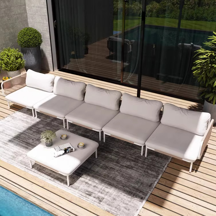 Sofá al aire libre patio villa de alta calidad seda