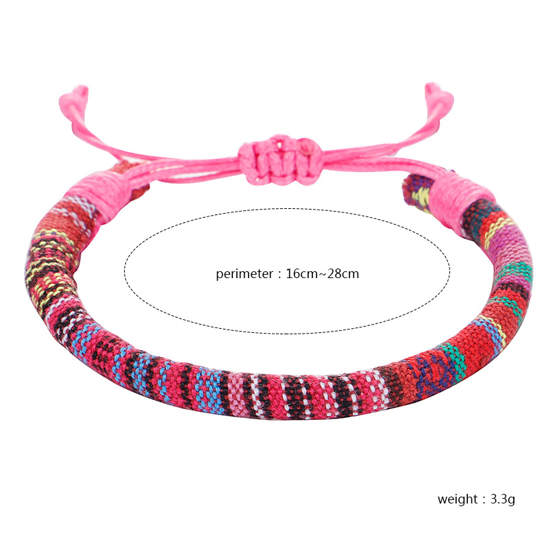Ethnic Style Geometric Cotton Knitting Unisex Bracelets display picture 2