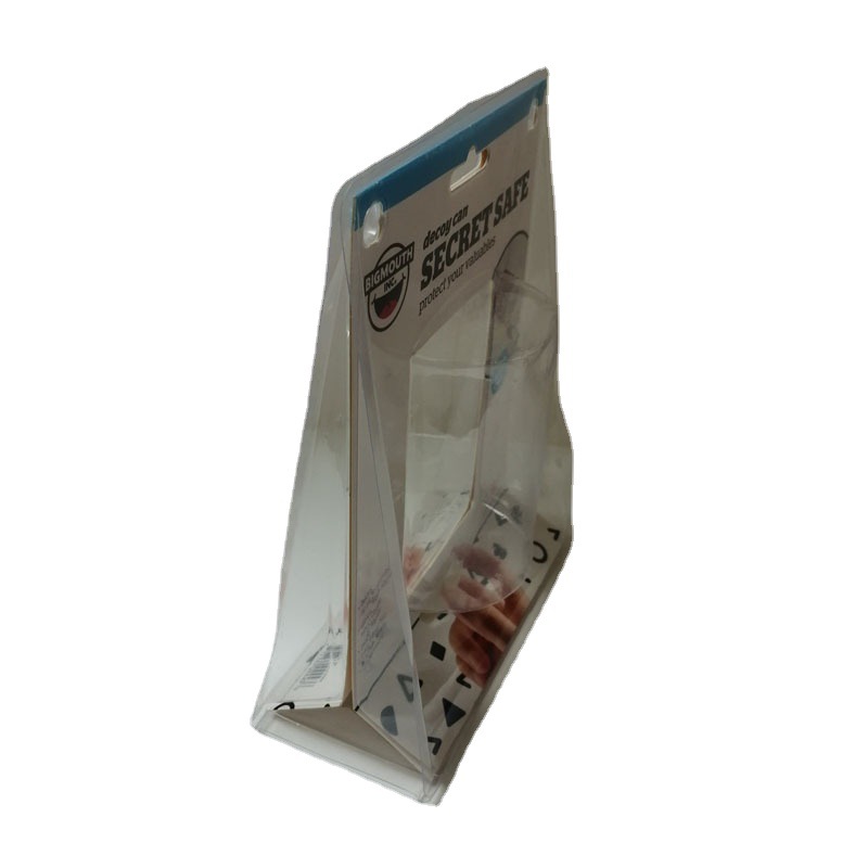 三折叠对折吸塑通透PVC吸塑圆形钉位吸塑对折深圳吸塑胶盒厂供货