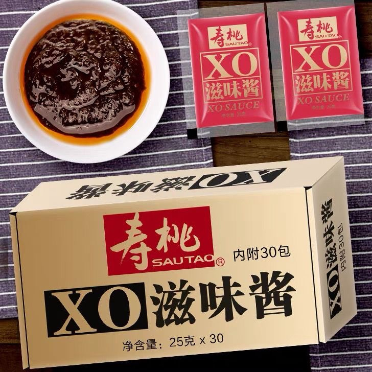 寿桃牌 车仔面XO滋味酱 25gX120  整箱装 意面 捞面  调味料