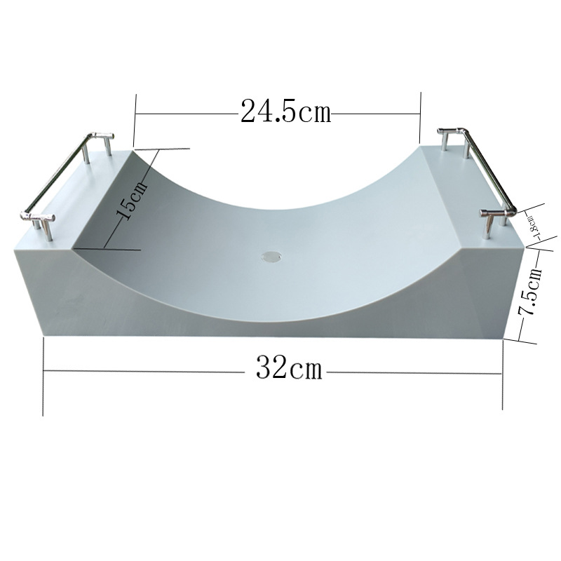 Large U-Shaped Pool Fingertip Skateboard Props Small Scooter Finger Bike Scene Small Scooter Alloy Slide Rod U Platform Venue