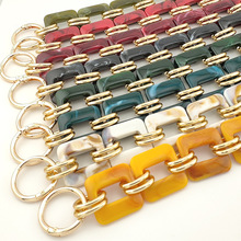 时尚手提链diy饰品亚克力配件拼色包包手提链Acrylic Chains