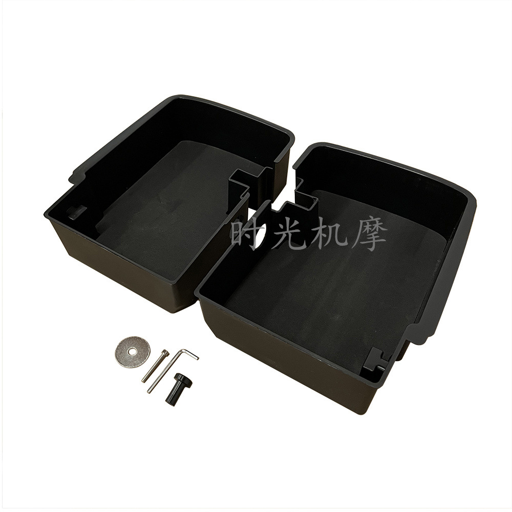 Suitable for Harley Avenue Highway Glide Road King Modified Side Box Storage Box Toolbox Side Box Partition 14-23