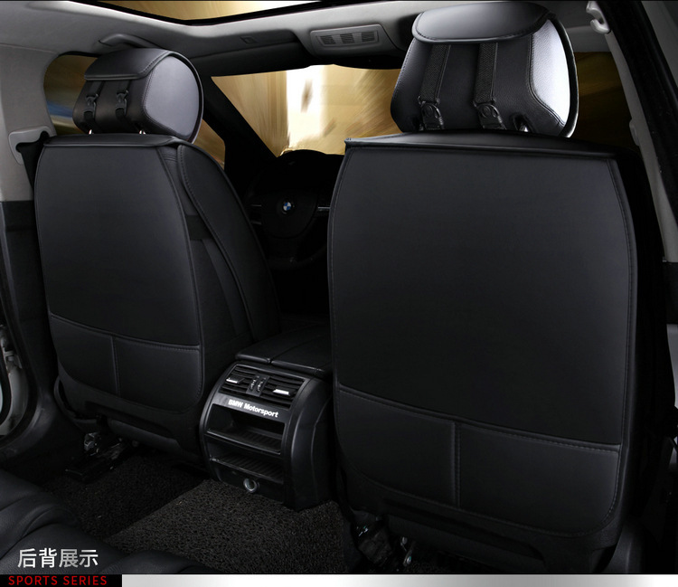 Car Seat Cover Full Set Leather Universal 5 Seats