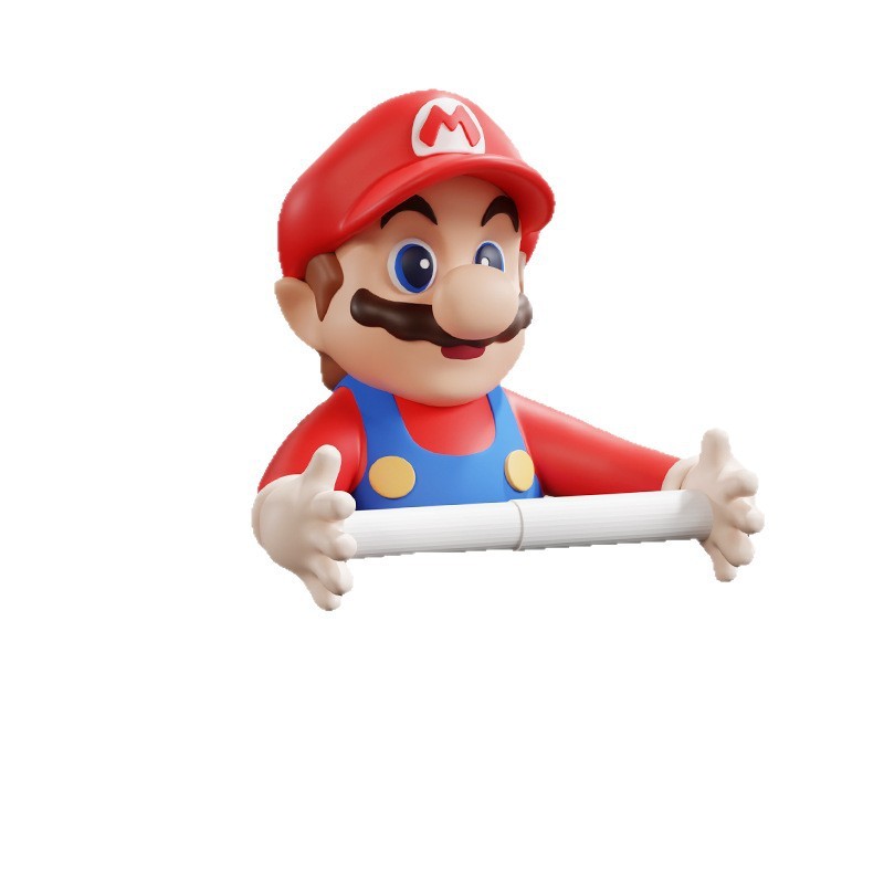 クリエイティブマリオホームバスルーム壁掛けトイレットペーパーホルダートイレットペーパーホルダーペーパータオルホルダートイレットペーパー装飾ラック|undefined