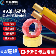BV電線家用裝1 1.5 2.5 4 6/35平方純銅芯電源線國標單芯電纜國標