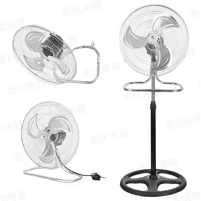 Transfronterizo 18 pulgadas ventilador de piso 3 - en - 1 ventilador de página de alta potencia ventilador doméstico ventilador eléctrico agitado fábrica al por mayor