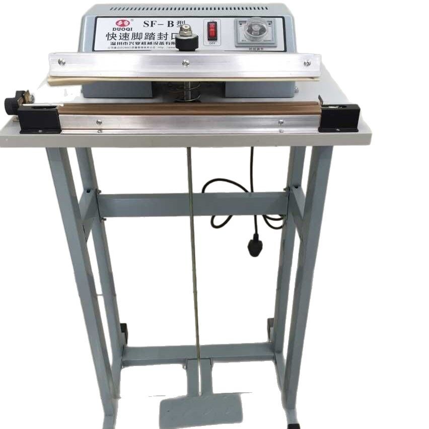 Suministro de máquina de sellado de pedal Duoqi, ventilador de sellado de envasado de alimentos, máquina de sellado térmico de pedal para uso doméstico comercial