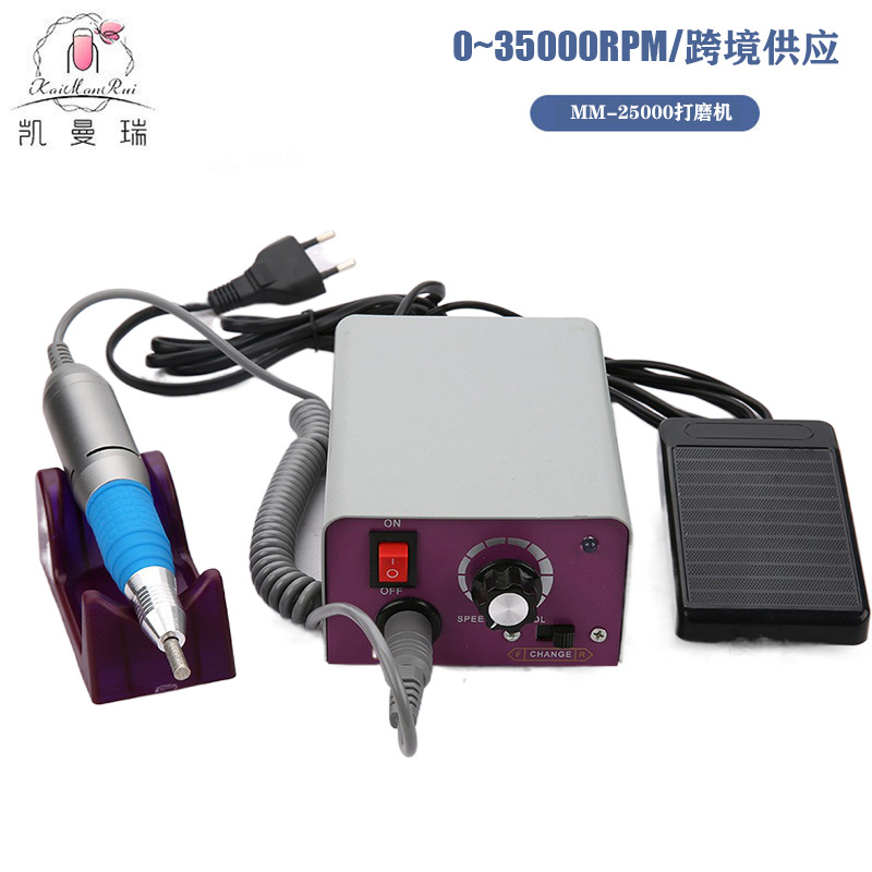 Transfronterizo MM - 25000 amolador de uñas, amolador eléctrico de manicuras, amolador de uñas recargable, pulido de uñas