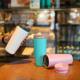 New owala with stainless steel thermos cup simple fashion coffee cup outdoor portable car accompanying cup