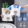 夏季短袖新款儿童门襟衫