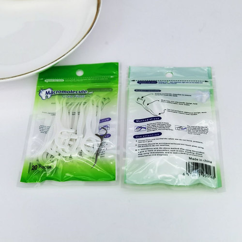 Dental floss safety toothpick oral cleaning dental floss stick disposable arched dental floss 30 pieces of dental floss pick bag wholesale