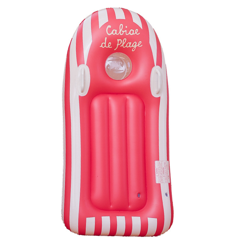 Tablero de surf de estilo nórdico para niños, juego de agua engrosado, fila flotante, baño con mango, tabla flotante, tabla de esquí acuático, equipo flotante