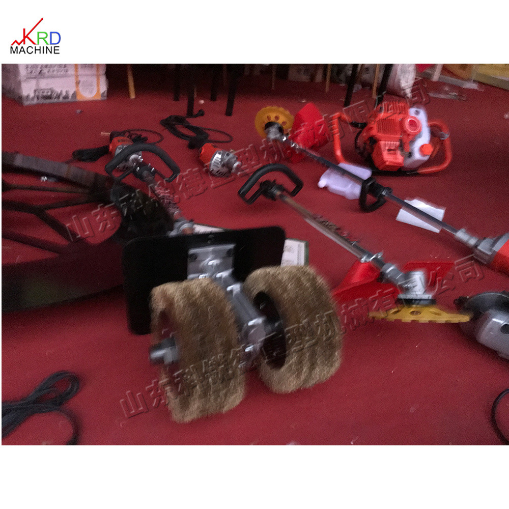 钢材楼板锈迹打磨机 彩钢瓦屋顶翻新设备 手推式钢丝刷除锈设备