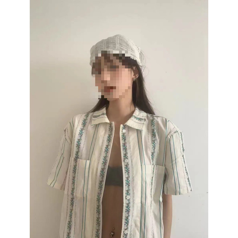 Japanese retro summer fresh comfortable shirt