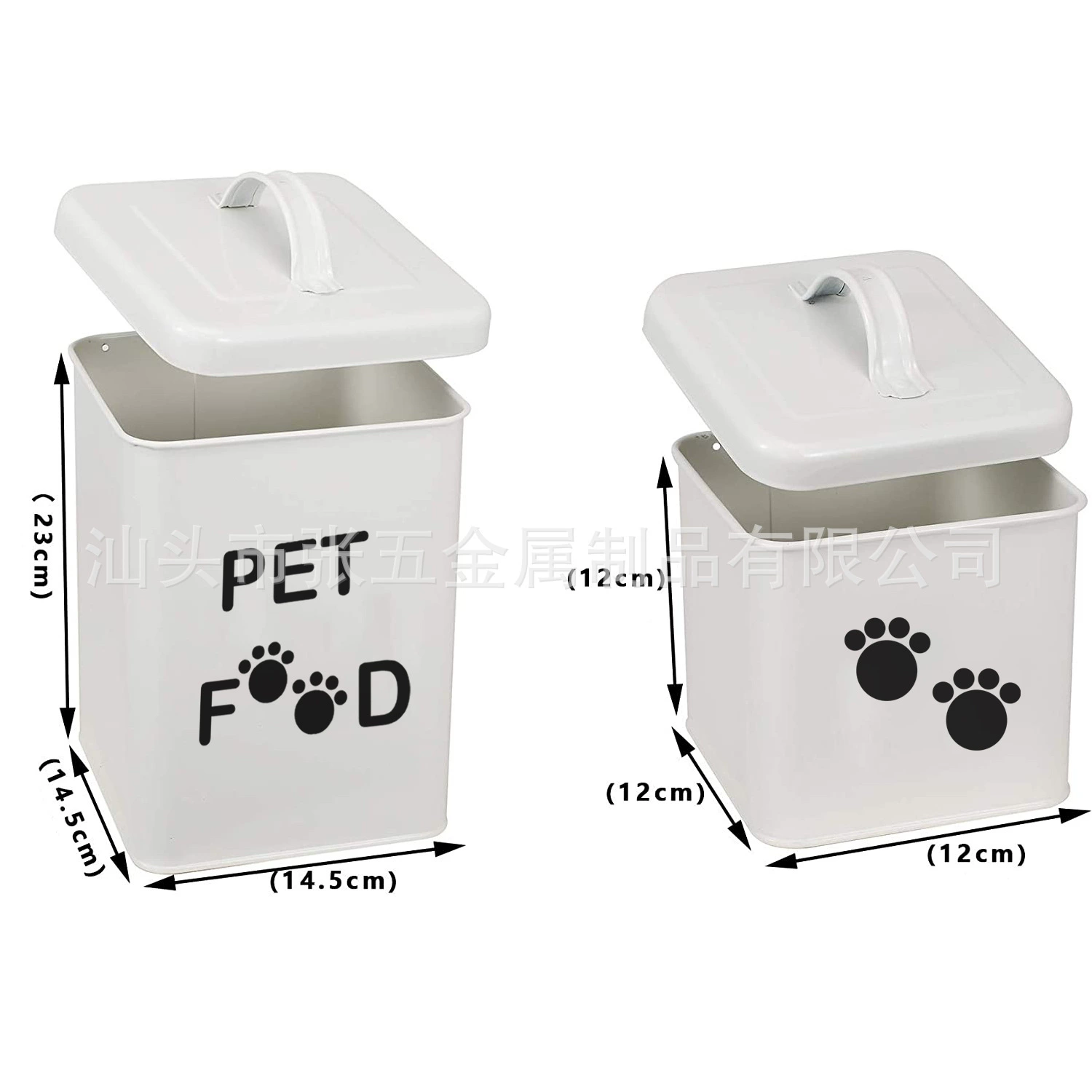 Источник завод бочка для хранения кошачьего корма контейнер для хранения собачьего корма герметичный влагостойкий металлический ящик для хранения Amazon новый продукт