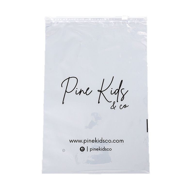 Logotipo personalizado impresión ropa bolsa de embalaje pe transparente esmerilado bolsa con cremallera calcetines ropa interior plástico bolsa ziplock