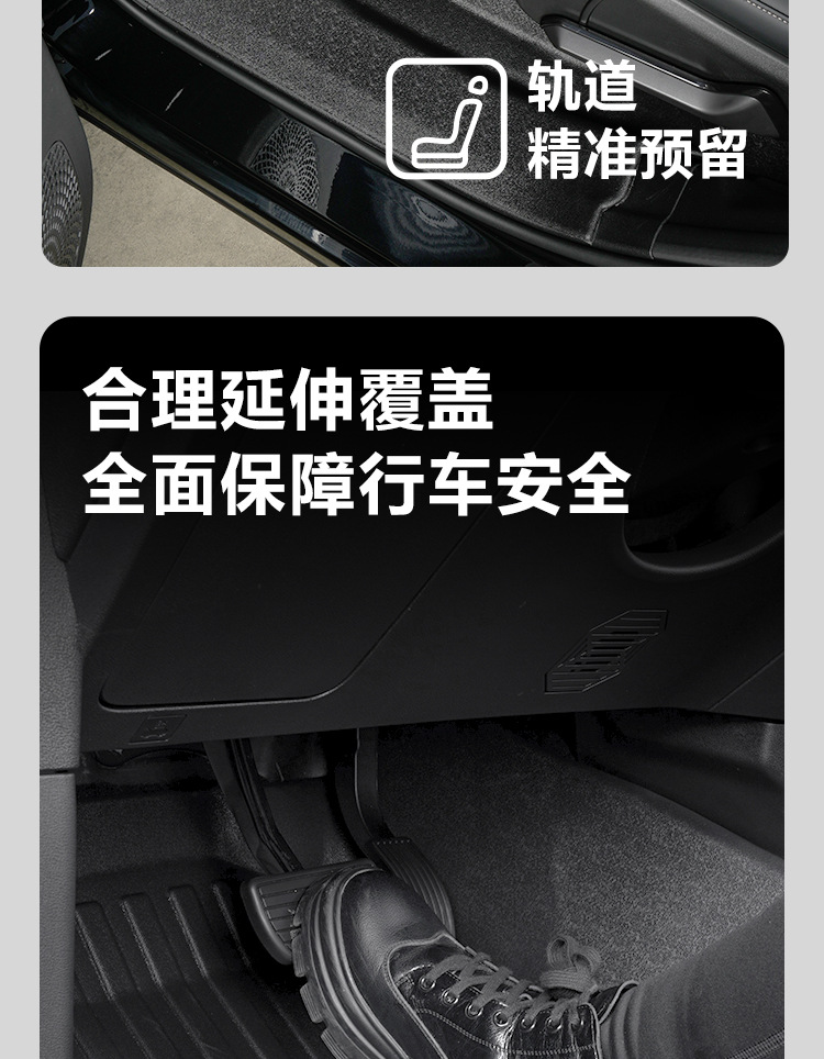 Suitable for Chery 23-26 Models Tiggo 9 Five-Seater and Seven-Seater C-Dm Full Surround Tpe Car Floor Mats and Carpets