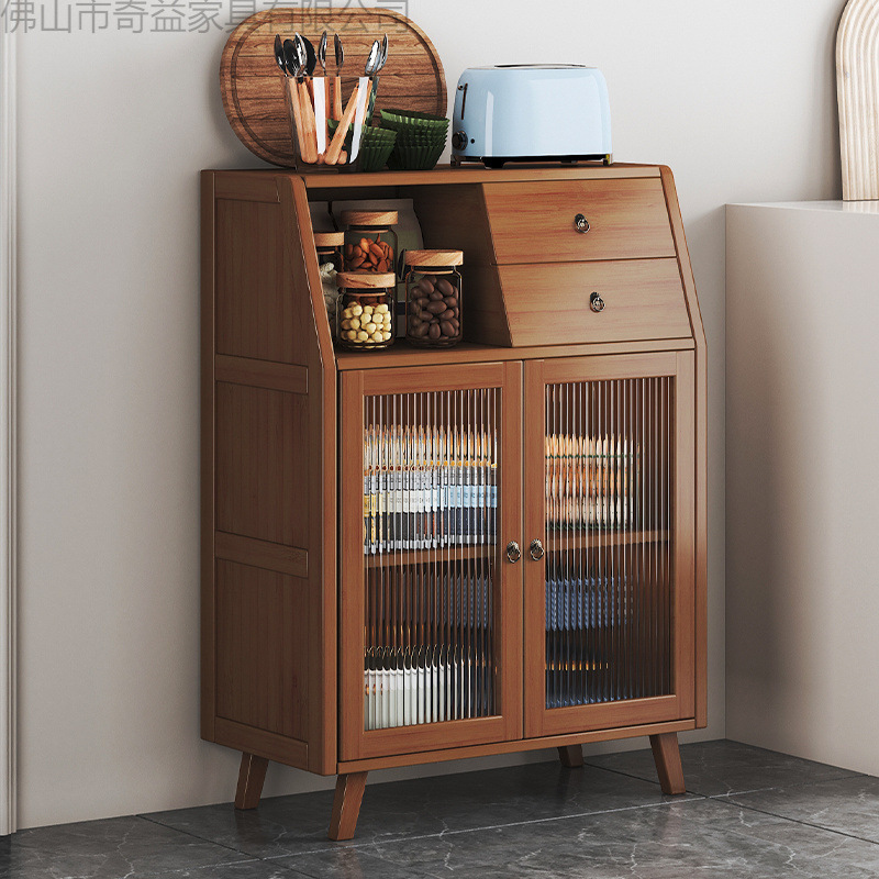 Sideboard Tea Cabinet Storage Cabinet Living Room Wall Storage Cabinet Light Luxury Tea Cabinet Storage Rack Small Storage Meal Preparation Cabinet