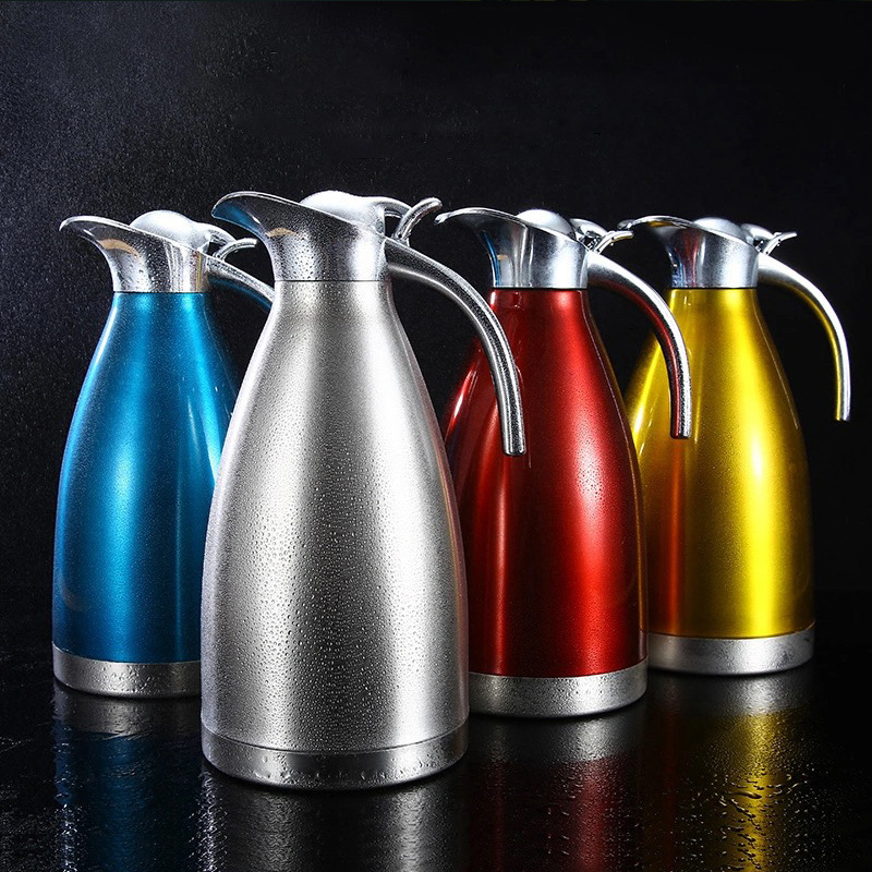 304 stainless steel thermos for wholesalers thermos hotel restaurant large capacity coffee pot carafe lettering