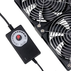 Factory direct supply 12cm large air volume exhaust fan 220V cabinet computer graphics card router cooling base adjustable speed
