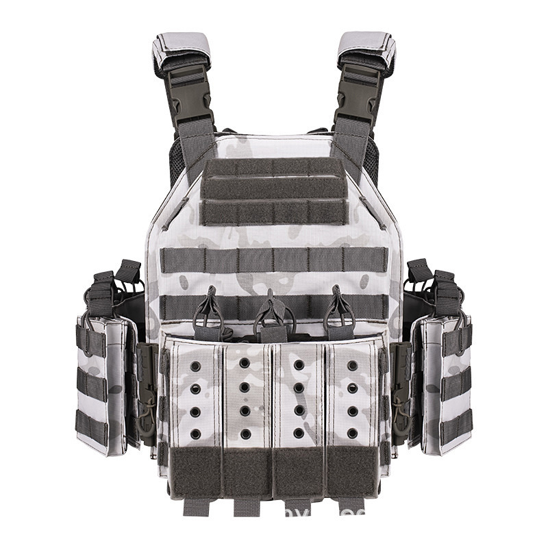 Transfronterizos 6094 chaleco táctico de desmontaje rápido táctico chaleco táctico al aire libre militar de camuflaje equipo de protección CS