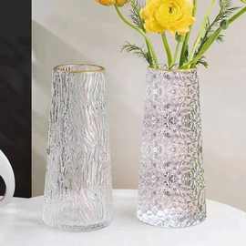 简约透明玻璃花瓶桌面水养玫瑰鲜花瓶北欧ins风客厅插花摆件包邮