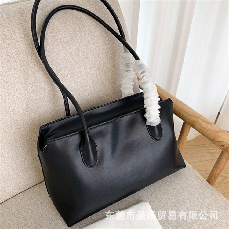 ハイエンドニッチThe*Rowシンプルな本革ロングショルダーストラップ脇の下バッグ多用途大容量ハンドバッグトートバッグ女性用